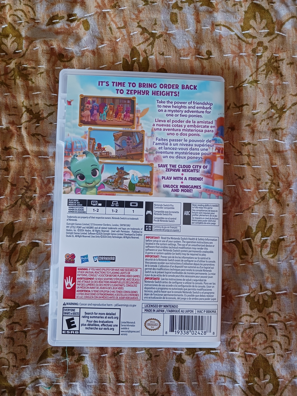 My Little Pony A Zephyr Heights Mystery Nintendo Switch Game - Picture 2 of 3
